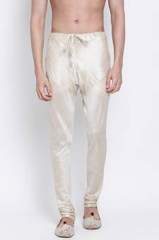 Sanwara Men's Solid Pista Colour Art Silk Payjamas