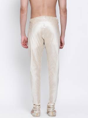 Sanwara Men's Solid Pista Colour Art Silk Payjamas 4