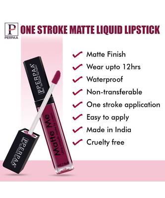 PERPAA One Stroke Matte Liquid Lipstick (5ml) 5