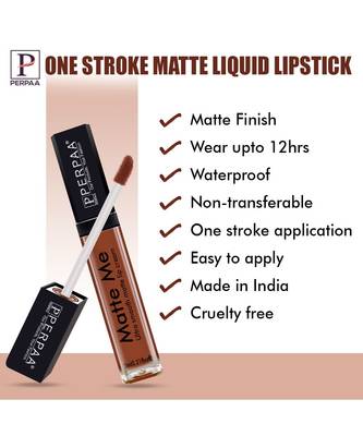 PERPAA One Stroke Matte Liquid Lipstick (5ml) 6