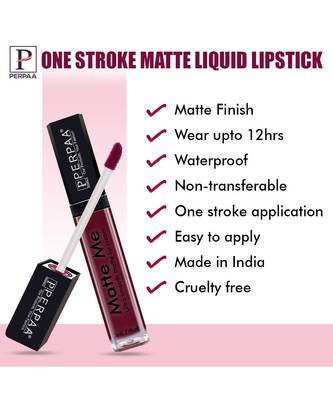 PERPAA One Stroke Matte Liquid Lipstick (5ml) 5