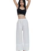 ETHNIC GIRLS Women's Full Chicken Relaxed White palazzo