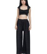 ETHNIC GIRLS Women's Full Chicken Relaxed Black Free Size Palazzo Pant