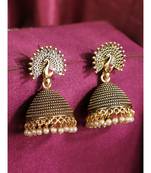 Styylo Fashion Gold Plated Designer Jhumka Earring for Women And Girls-Onesize-Gold