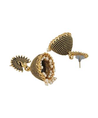 Styylo Fashion Gold Plated Designer Jhumka Earring for Women And Girls-Onesize-Gold 3