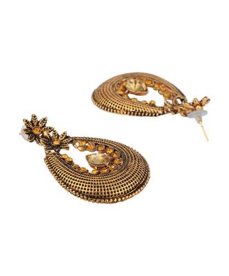Styylo Fashion Gold Plated Designer Hoop Earring for Women And Girls-Onesize-Gold 3