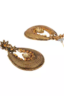 Styylo Fashion Gold Plated Designer Hoop Earring for Women And Girls-Onesize-Gold