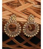 Styylo Fashion Gold Plated Designer Hoop Earring for Women And Girls-Onesize-Gold