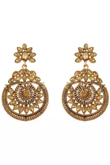 Styylo Fashion Gold Plated Designer Hoop Earring for Women And Girls-Onesize-Gold