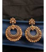 Styylo Fashion Gold Plated Designer Hoop Earring for Women And Girls-Onesize-Gold