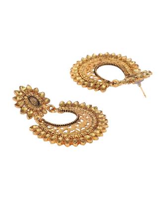 Styylo Fashion Gold Plated Designer Hoop Earring for Women And Girls-Onesize-Gold 3