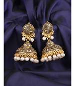 Styylo Fashion Gold Plated Designer Jhumka Earring for Women And Girls-Onesize-Gold