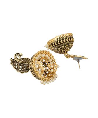 Styylo Fashion Gold Plated Designer Jhumka Earring for Women And Girls-Onesize-Gold 3