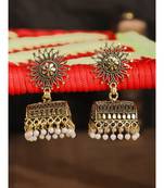 Styylo Fashion Gold Plated Designer Jhumka Earring for Women And Girls-Onesize-Gold