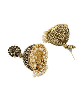 Styylo Fashion Gold Plated Designer Jhumka Earring for Women And Girls-Onesize-Gold 3
