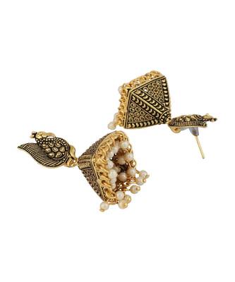 Styylo Fashion Gold Plated Designer Jhumka Earring for Women And Girls-Onesize-Gold 3