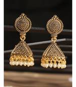 Styylo Fashion Gold Plated Designer Jhumka Earring for Women And Girls-Onesize-Gold