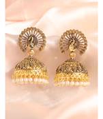 Styylo Fashion Gold Plated Designer Jhumka Earring for Women And Girls-Onesize-Gold