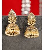 Styylo Fashion Gold Plated Designer Jhumka Earring for Women And Girls-Onesize-Gold