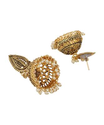 Styylo Fashion Gold Plated Designer Jhumka Earring for Women And Girls-Onesize-Gold 3