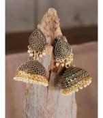 Styylo Fashion Gold Plated Designer Jhumka Earring for Women And Girls-Onesize-Gold