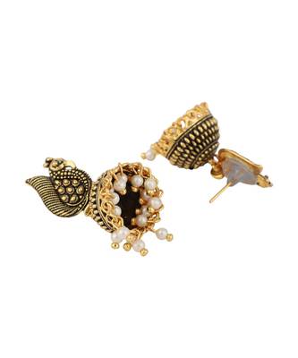 Styylo Fashion Gold Plated Designer Jhumka Earring for Women And Girls-Onesize-Gold 3