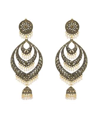 Styylo Fashion Gold Plated Designer Jhumka Earring for Women And Girls-Onesize-Gold 2