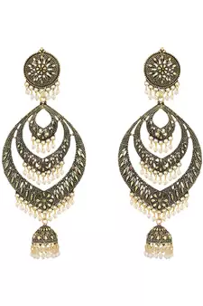 Styylo Fashion Gold Plated Designer Jhumka Earring for Women And Girls-Onesize-Gold