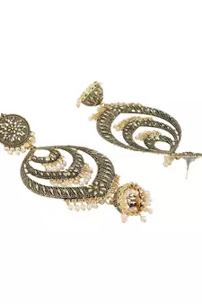 Styylo Fashion Gold Plated Designer Jhumka Earring for Women And Girls-Onesize-Gold