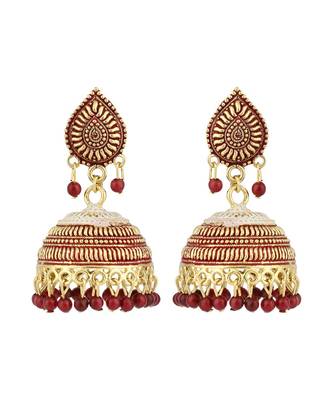 Styylo Fashion Gold Plated Designer Jhumka Earring for Women And Girls-Onesize-Gold 2