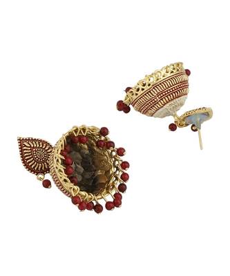 Styylo Fashion Gold Plated Designer Jhumka Earring for Women And Girls-Onesize-Gold 3