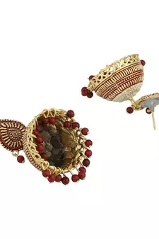 Styylo Fashion Gold Plated Designer Jhumka Earring for Women And Girls-Onesize-Gold