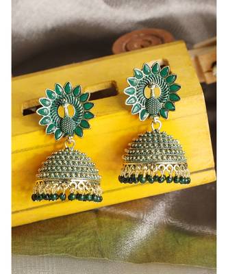 Styylo Fashion Gold Plated Designer Jhumka Earring for Women And Girls-Onesize-Gold 1