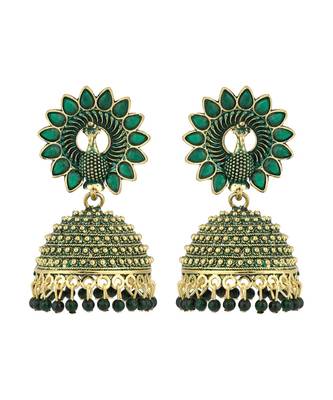 Styylo Fashion Gold Plated Designer Jhumka Earring for Women And Girls-Onesize-Gold 2