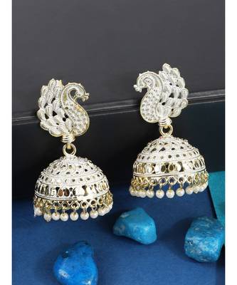 Styylo Fashion Gold Plated Designer Jhumka Earring for Women And Girls-Onesize-Gold 1