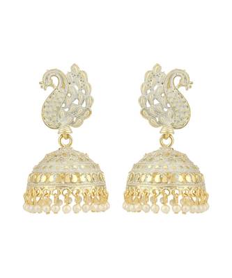 Styylo Fashion Gold Plated Designer Jhumka Earring for Women And Girls-Onesize-Gold 2