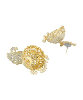 Styylo Fashion Gold Plated Designer Jhumka Earring for Women And Girls-Onesize-Gold 3