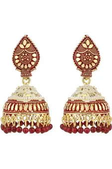 Styylo Fashion Gold Plated Designer Jhumka Earring for Women And Girls-Onesize-Gold