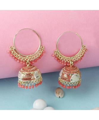 Styylo Fashion Gold Plated Designer Jhumka Earring for Women And Girls-Onesize-Gold 1