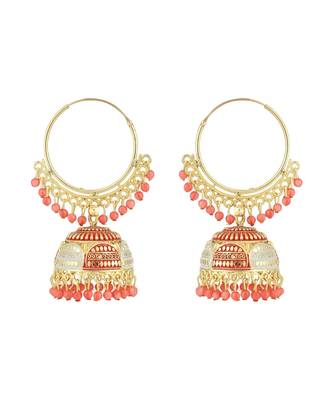 Styylo Fashion Gold Plated Designer Jhumka Earring for Women And Girls-Onesize-Gold 2