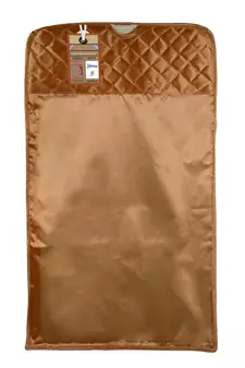 atorakushon Satin Gold Hanging Saree Cover Wardrobe Cloth organizer for Storage Rack Garment Storage Bags Pack of 3