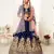 Gorgeous Navy Blue Zari Embroidered Wedding Bridal Velvet Lehenga Choli with Dupatta