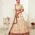 Marvelous Off-white Art Silk Embroidered Lehenga Choli with Diamond Work