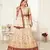Marvelous Off-white Art Silk Embroidered Lehenga Choli with Diamond Work