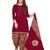 Fab Kudi Women's Maroon Color Cotton printed unstitched salwar suit material
