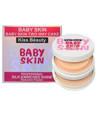 Kiss Beauty Baby Skin Compact powder for Silk Enriched Shine 1