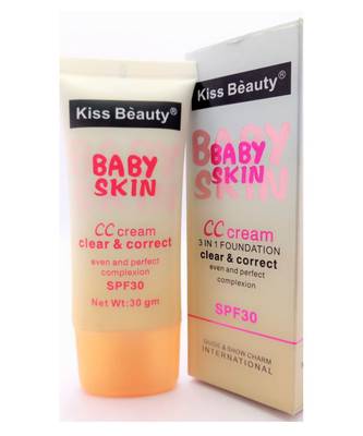 Kiss Beauty Baby Skin CC Cream Clear and Correct with SPF 30 1
