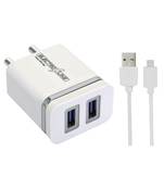 Favon Electroline 2 usb fast mobile charger  android smartphone charger(white)