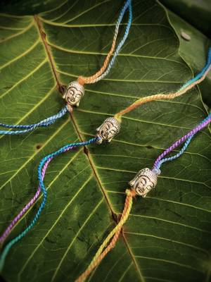 Silver Yellow Gold Multicolor silver_plated 3 Rakhi 1
