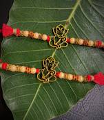 Alloy Yellow Gold Red gold_plated 2 Rakhi